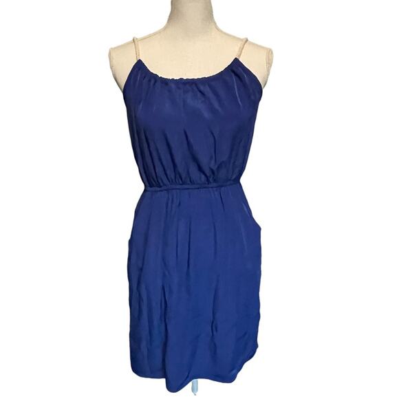 One Clothing Navy Blue Party Dress Rope Style Halter Neck Size Medium - Picture 1 of 10